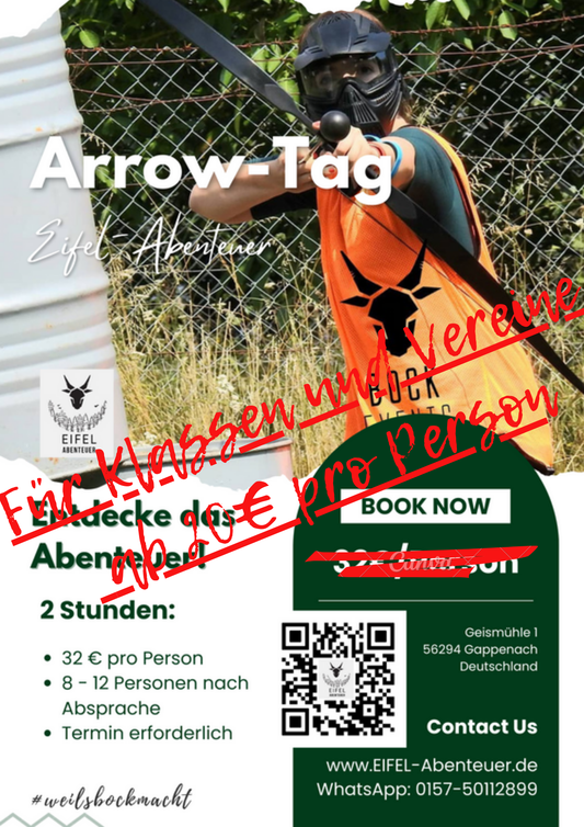 Arrow Tag für Klassen und Vereine